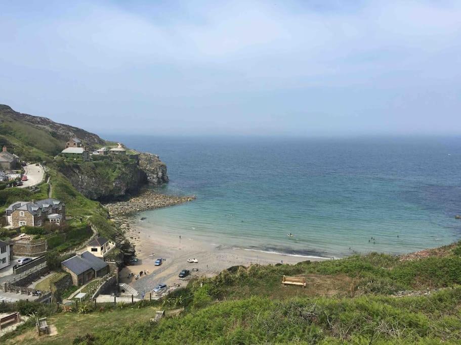 St Agnes Perfect Location, Hot Tub, Sea Views, Gym Lägenhet Exteriör bild